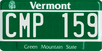 VT license plate CMP159
