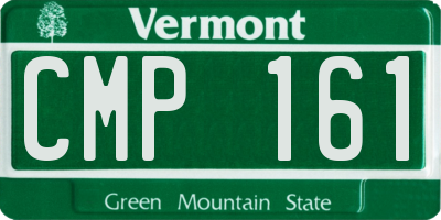 VT license plate CMP161