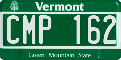 VT license plate CMP162