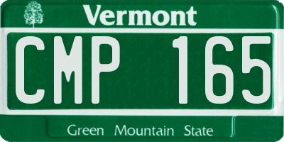 VT license plate CMP165