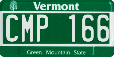 VT license plate CMP166