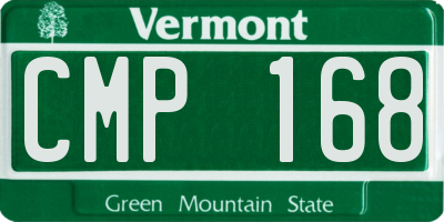 VT license plate CMP168