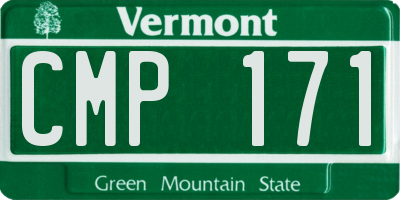 VT license plate CMP171