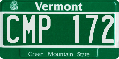 VT license plate CMP172