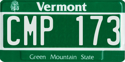 VT license plate CMP173