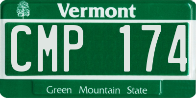 VT license plate CMP174