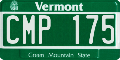 VT license plate CMP175