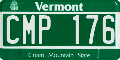 VT license plate CMP176