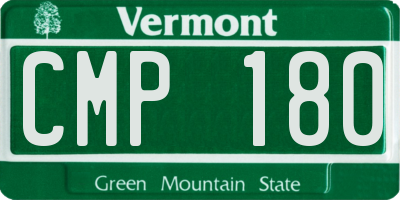 VT license plate CMP180