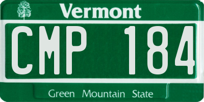 VT license plate CMP184