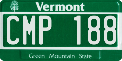 VT license plate CMP188