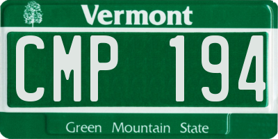 VT license plate CMP194