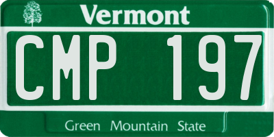 VT license plate CMP197