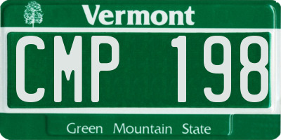 VT license plate CMP198