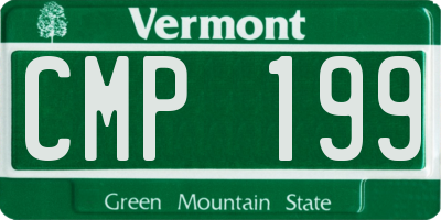 VT license plate CMP199