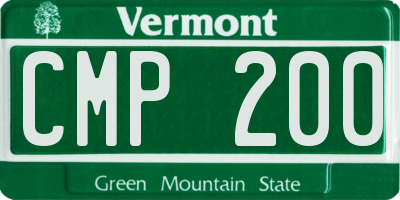 VT license plate CMP200