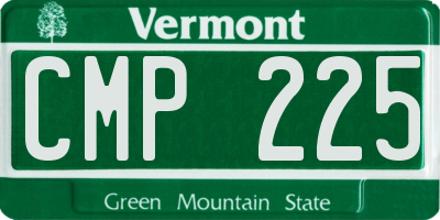 VT license plate CMP225