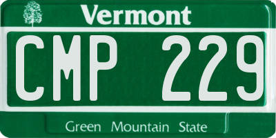 VT license plate CMP229