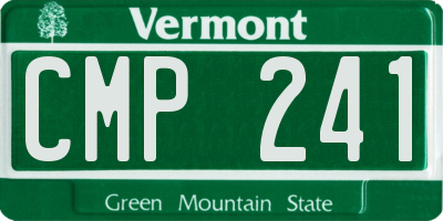 VT license plate CMP241