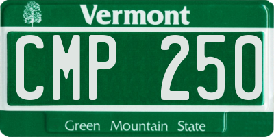 VT license plate CMP250