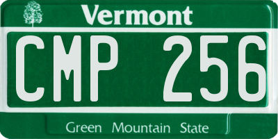 VT license plate CMP256