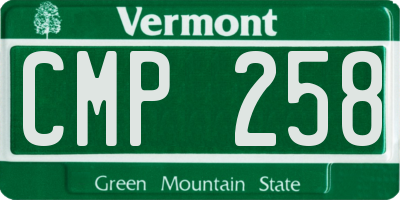 VT license plate CMP258