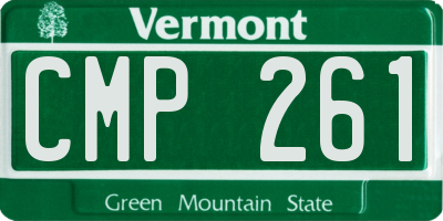 VT license plate CMP261