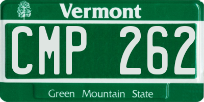 VT license plate CMP262