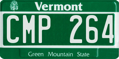 VT license plate CMP264