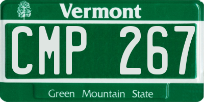 VT license plate CMP267