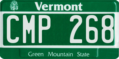 VT license plate CMP268
