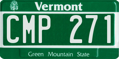 VT license plate CMP271