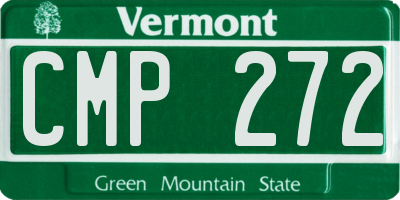 VT license plate CMP272