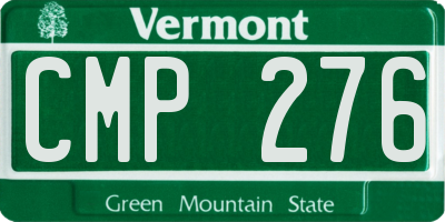 VT license plate CMP276