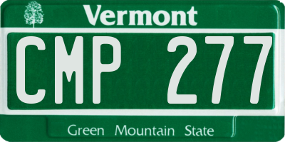 VT license plate CMP277