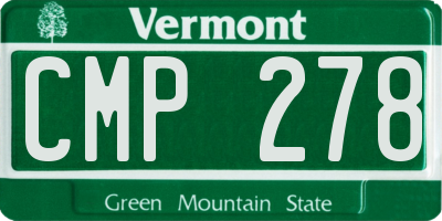VT license plate CMP278