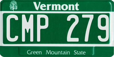 VT license plate CMP279