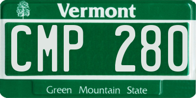 VT license plate CMP280