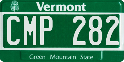 VT license plate CMP282