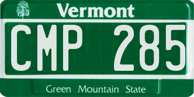 VT license plate CMP285