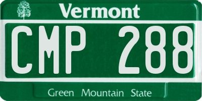 VT license plate CMP288