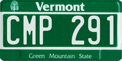 VT license plate CMP291