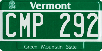 VT license plate CMP292