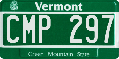 VT license plate CMP297