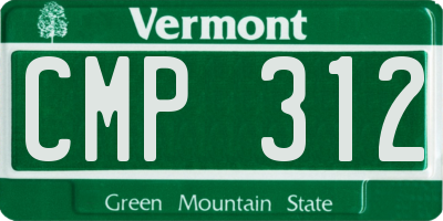 VT license plate CMP312