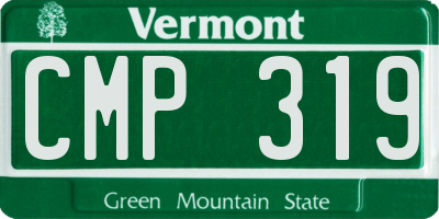 VT license plate CMP319