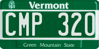 VT license plate CMP320