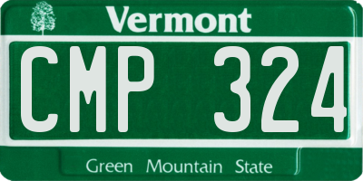 VT license plate CMP324