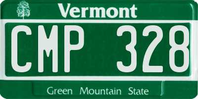 VT license plate CMP328