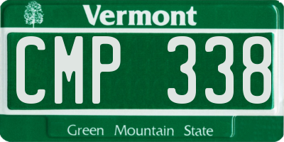 VT license plate CMP338